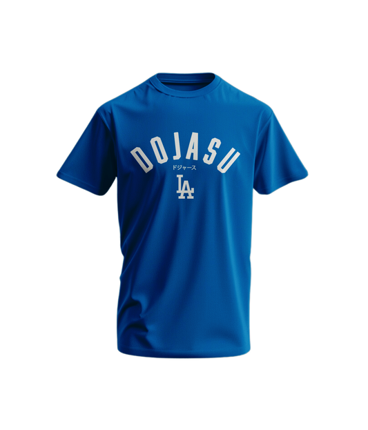 Short Sleeve Soft Cotton Tee - Blue